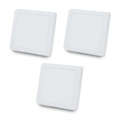 Комплект светильников светодиодных Lightwell LW-SQ-SRF-18 18 W 3 шт Буча