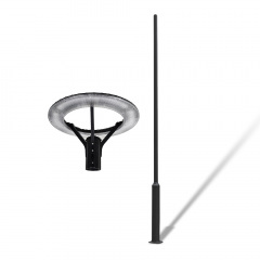 Комплект світильник парковий Lightwell LW-GL-50S/стовп парковий 4 м/кронштейн Dahua DS-1275ZJ-SUS Калуш