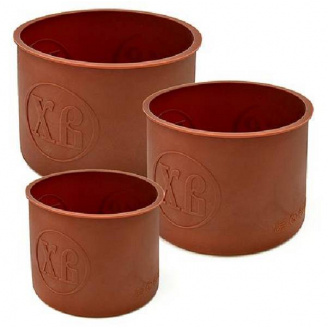 Набір силіконових форм для випікання пасхи з літерами ХВ A-Plus 001T 3 шт коричневий