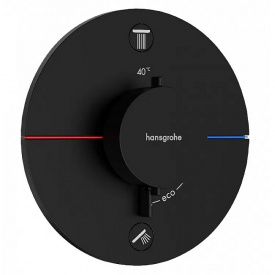Термостат для душа Hansgrohe ShowerSelect латунь, черный матовый (15553670)