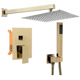 Душевой комплект Rea Bento однорычажная, латунь, золото (REA-P4893)