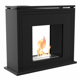 Биокамин Kratki JUNE стальной, без стекла, черный (JUNE/T/CZARNY/TUV)