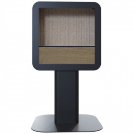 Биокамин Kratki ECHO SQUARE стальной, без стекла, черный (ECHO/SQUARE/70/TUV)