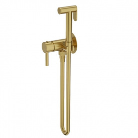 Смеситель для биде Lavita Orion с гигиенической лейкой, золотой (5900378357285)