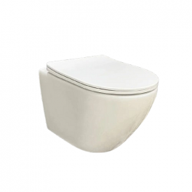 Унитаз подвесной VBI CAPRI 490х365 безободковый, белый (VBI-020100)