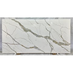 Кварцит Statuario gold 323х163х2см код 221129-1 Ковель