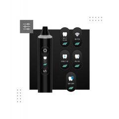 Звуковая зубная щетка VERTENZ Crystal 30 Black Нікополь