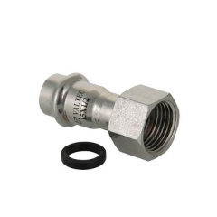 З'єднувач Valtec з накидною гайкою нерж. сталь 15x1/2" (VTi.908.I.001504) Переяслав-Хмельницький