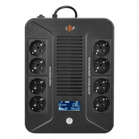 ИБП со ступенчатой синусоидой LogicPower LP-1000VA-8PS 600 Вт линейно-интерактивный (6900161620014)