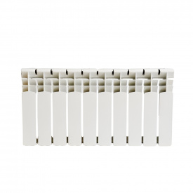 Биметаллический радиатор AAA 500/96 боковое подлюкчение, белый (10 секций в сборе)