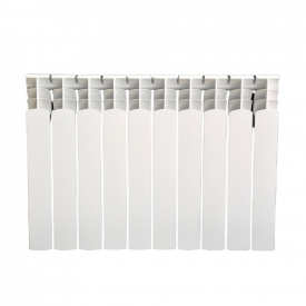 Биметаллический радиатор AAA 350/80 боковое подлюкчение, белый (10 секций в сборе)