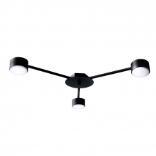 Люстра стельова MSK Electric Space 3 плафони GX53 Чорний NL 8040-3 BK