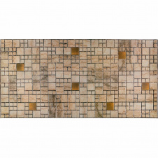 Декоративная ПВХ панель Sticker Wall 960x480x4 мм Бежево-коричневый (D) SW-00002479