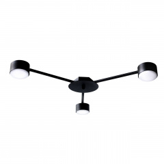 Люстра стельова MSK Electric Space 3 плафони GX53 Чорний NL 8040-3 BK Бердичів