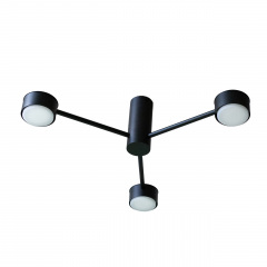 Люстра стельова MSK Electric Space 3 плафони GX53 Чорний NL 8041-3 BK Суми