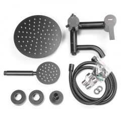 Душова колона зі змішувачем Mixxus NOX-009-J Black SUS304 (MI5751) Київ