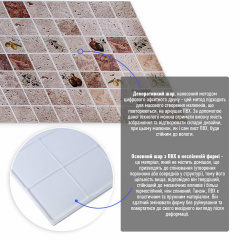 Декоративная ПВХ панель Sticker Wall 960x480x4 мм Разноцветный (D) SW-00002478 Новониколаевка