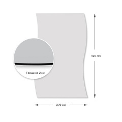 Зеркало акриловое самоклеющееся Sticker Wall 270x420x2 мм SW-00001519 Ужгород