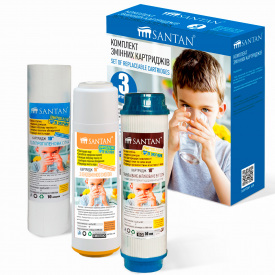 Комплект картриджей Santan Умягчающий, 10" для фильтров обратного осмоса