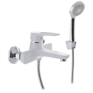 Змішувач для ванни з коротким виливом Mixxus Nevada 009 Euro Білий (MI5800)