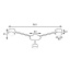 Люстра стельова MSK Electric Copter 3 плафони GX53 NL 8040-3 WH Білий 618701 Запоріжжя