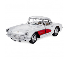 Машинка инерционная Kinsmart Chevrolet Corvette 1957 KT5316W 1:34 Белый