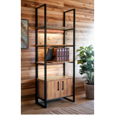 Стелаж офісний Tobi Sho LOFT Gold СЛГ/2 для документів, 800x400x1900 мм Дуб аппалачі