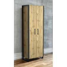 Шкаф офисный Tobi Sho LOFT Gold ШЛГ/4 для документов с полками, 600x400x1900 мм Дуб аппалачи