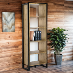 Шафа офісна Tobi Sho LOFT Gold ШЛГ/1 для документів, 600x400x1900 мм Дуб аппалачі Петрове