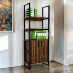 Стелаж офісний Tobi Sho LOFT Volcano СЛВ/3 для документів, 800x400x1900 мм Фаєрвуд Гуляйполе