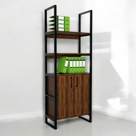 Стелаж офісний Tobi Sho LOFT Volcano СЛВ/3 для документів, 600x400x1900 мм Фаєрвуд