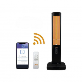 Инфракрасный обогреватель Ufo Erciyus Smart 2300 Вт 28м2, черный + пульт ДУ (UFO_ERCIYUS_SMART_2300)