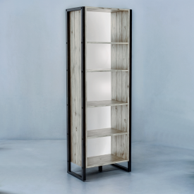 Шафа офісна Tobi Sho LOFT Iceberg ШЛА/1 для документів, 600x400x1900 мм Дуб крафт білий