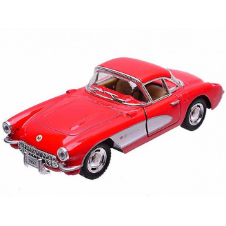 Машинка инерционная Kinsmart Chevrolet Corvette 1957 KT5316W 1:34 Красный