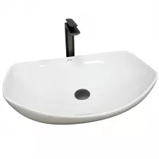Умывальник накладной VBI Ostuni 565x405 полукруглый, белый (VBI-012601)