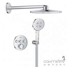 Душевая система скрытого монтажа с термостатом Grohe Grotherm SmartControl RainShower SmartActive 310 1039970000 хром