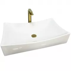Умывальник накладной VBI Viareggio 665x395 прямоугольный, белый (VBI-016202) Виноградів