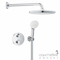 Душевая система скрытого монтажа Grohe Grotherm Tempesta 250 1039960000 хром Виноградов