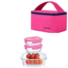 Набір контейнерів із сумкою LUMINARC PURE BOX ACTIVE 3 шт P4498 Львів