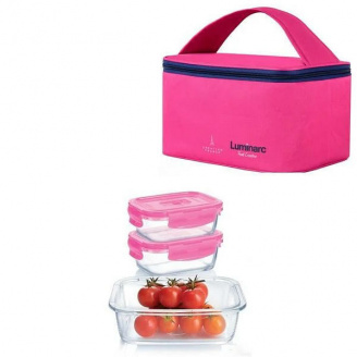 Набор контейнеров с сумкой LUMINARC PURE BOX ACTIVE 3 шт P4498