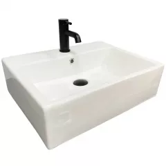 Умывальник подвесной VBI Teramo M 540x420 прямоугольный, белый (VBI-014702) Чернігів