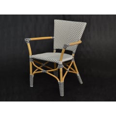 Обідній крісло-стілець Cruzo Марсель 86х68х60 см плетене садове з ротанга з підлокітниками Нова Каховка