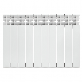 Биметаллический радиатор Mirado Elite 500/76 боковое подключение, белый (10 секций в сборе)