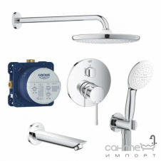 Душевая система скрытого монтажа с изливом Grohe Essence New Tempesta 250 UA26417SC1 хром