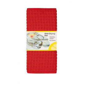 Коврик тканевый для мокрой посуды 30*40 см KL-60 Kornel Красный