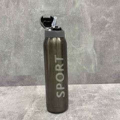 Термос-поїлка з трубочкою 500 мл Sport New Stenson MT-3455-0,5 бронзовий Рівне