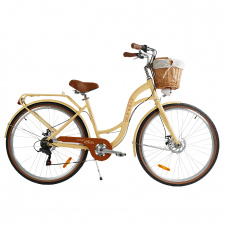 Велосипед городской 28" Corso Sonata SN-284 Shimano 7 скоростей 18" Бежевый (168037)