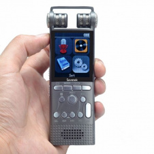 Профессиональный диктофон цифровой с линейным входом Savetek GS-R06 8 Гб памяти Серый (100084)