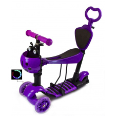 Самокат многофункциональный Scooter Божья коровка 5in1 Violet (1350702347)