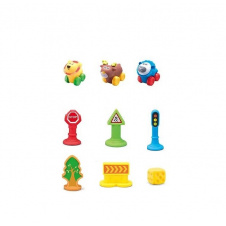 Набор машин Yufeng Animal World игровой коврик 3 машинки декорации Разноцветный 117187